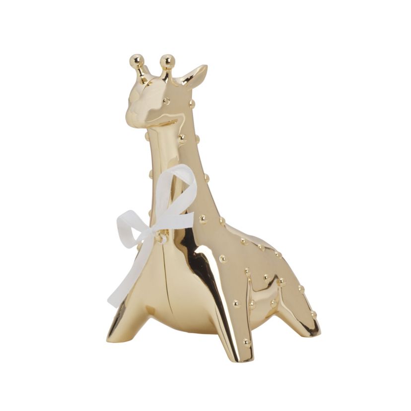 Baby Gold Giraffe Bank