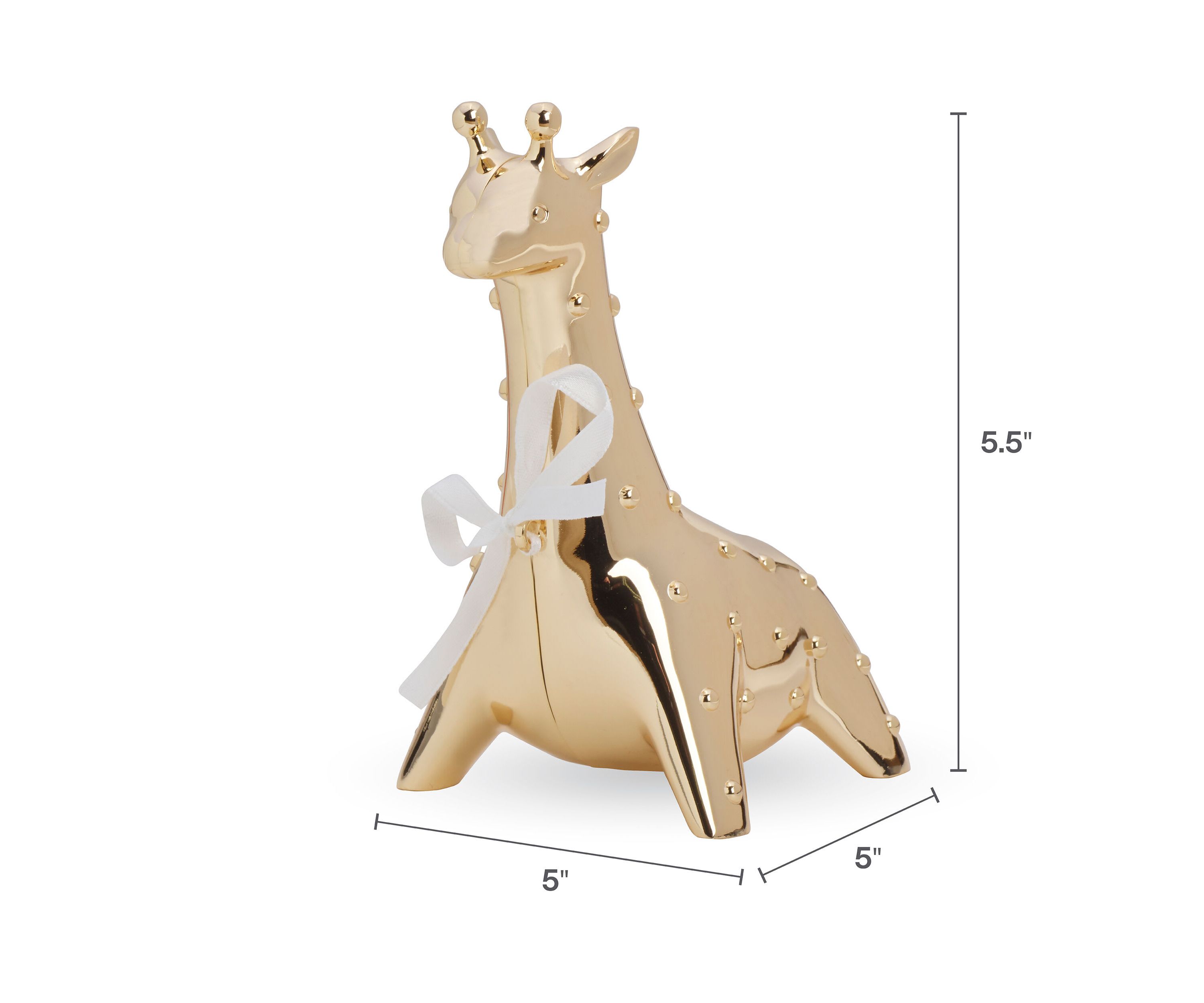 Baby Gold Giraffe Bank