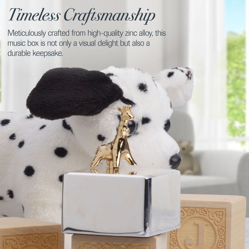 Baby Gold Giraffe Music Box
