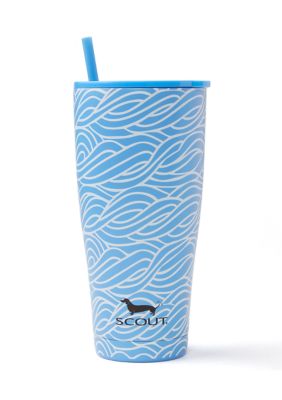 SCOUT Flow Rida Stainless Steel Tumbler with Straw, 30 Ounces