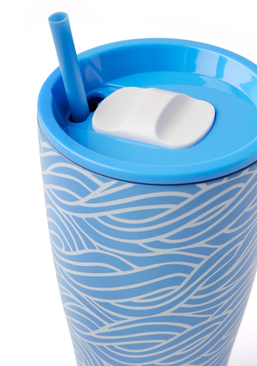 Flow Rida Stainless Steel Tumbler with Straw