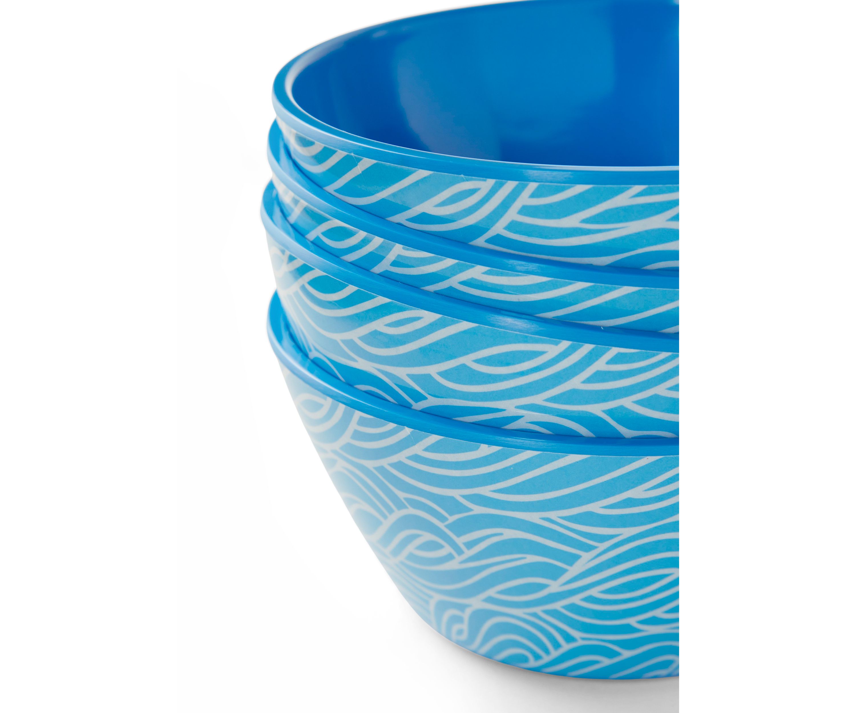 4-Piece Melamine Cereal Bowl Set