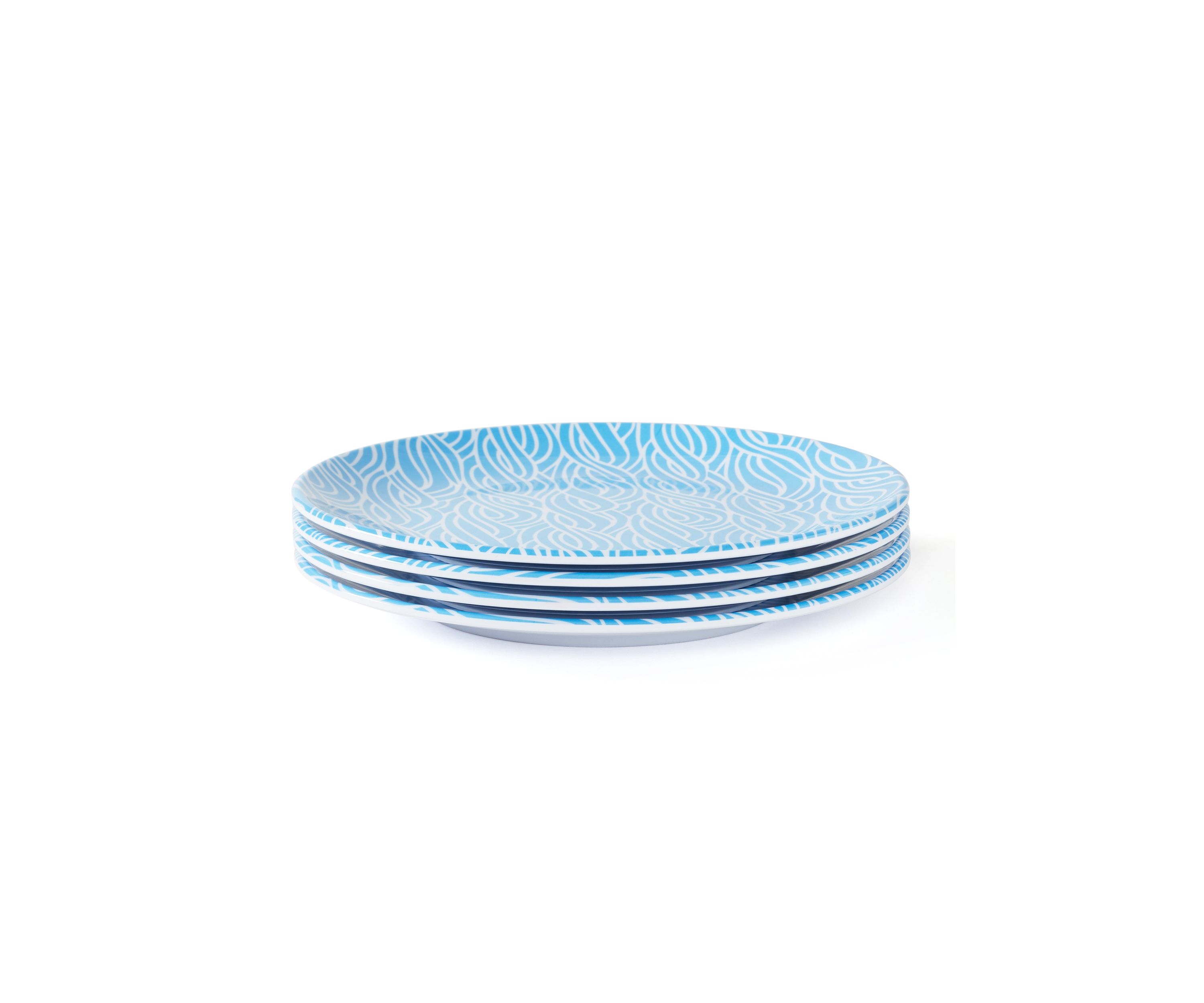 Set of 4 Melamine Dinner Plate 