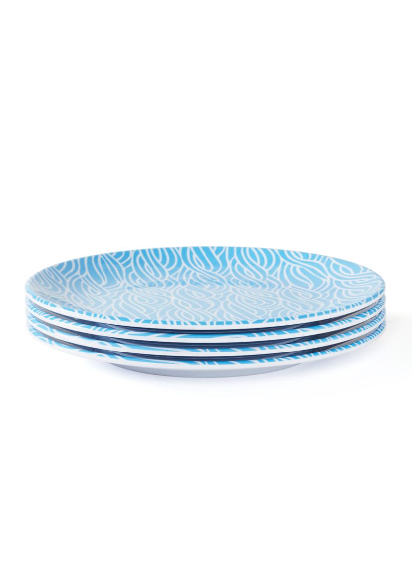 Set of 4 Melamine Dinner Plate 