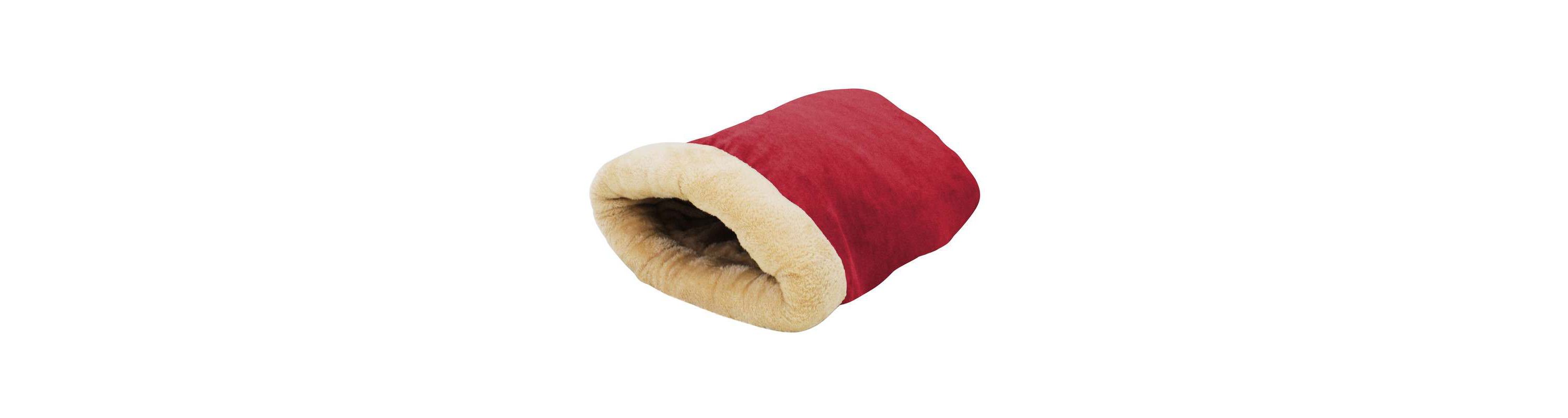GOOPAWS 4 in 1 Self Warming Burrow Cat Bed Sleeping Cave, Grey