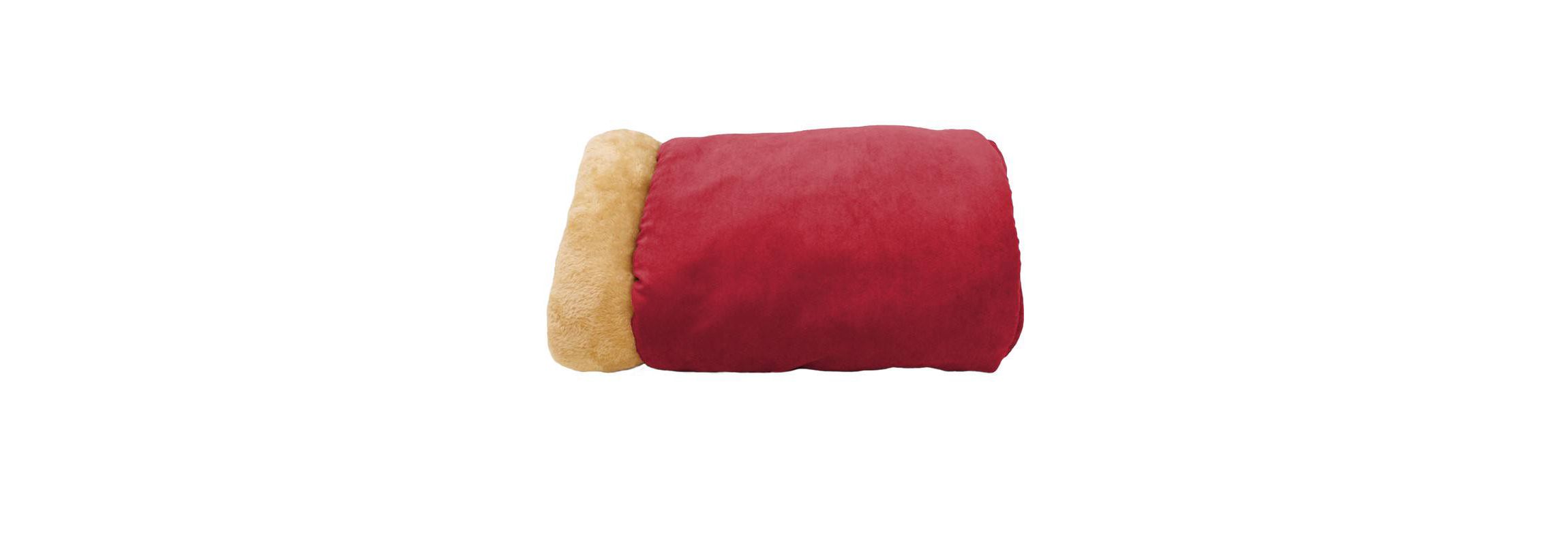GOOPAWS 4 in 1 Self Warming Burrow Cat Bed Sleeping Cave, Burgundy