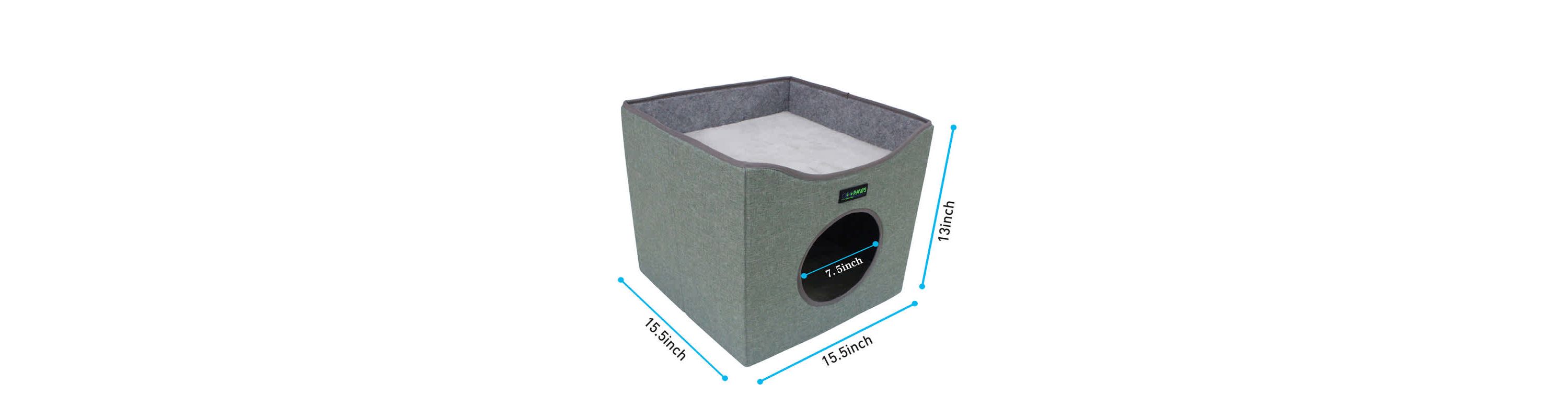 GOOPAWS Cat Condo, Smoke Grey