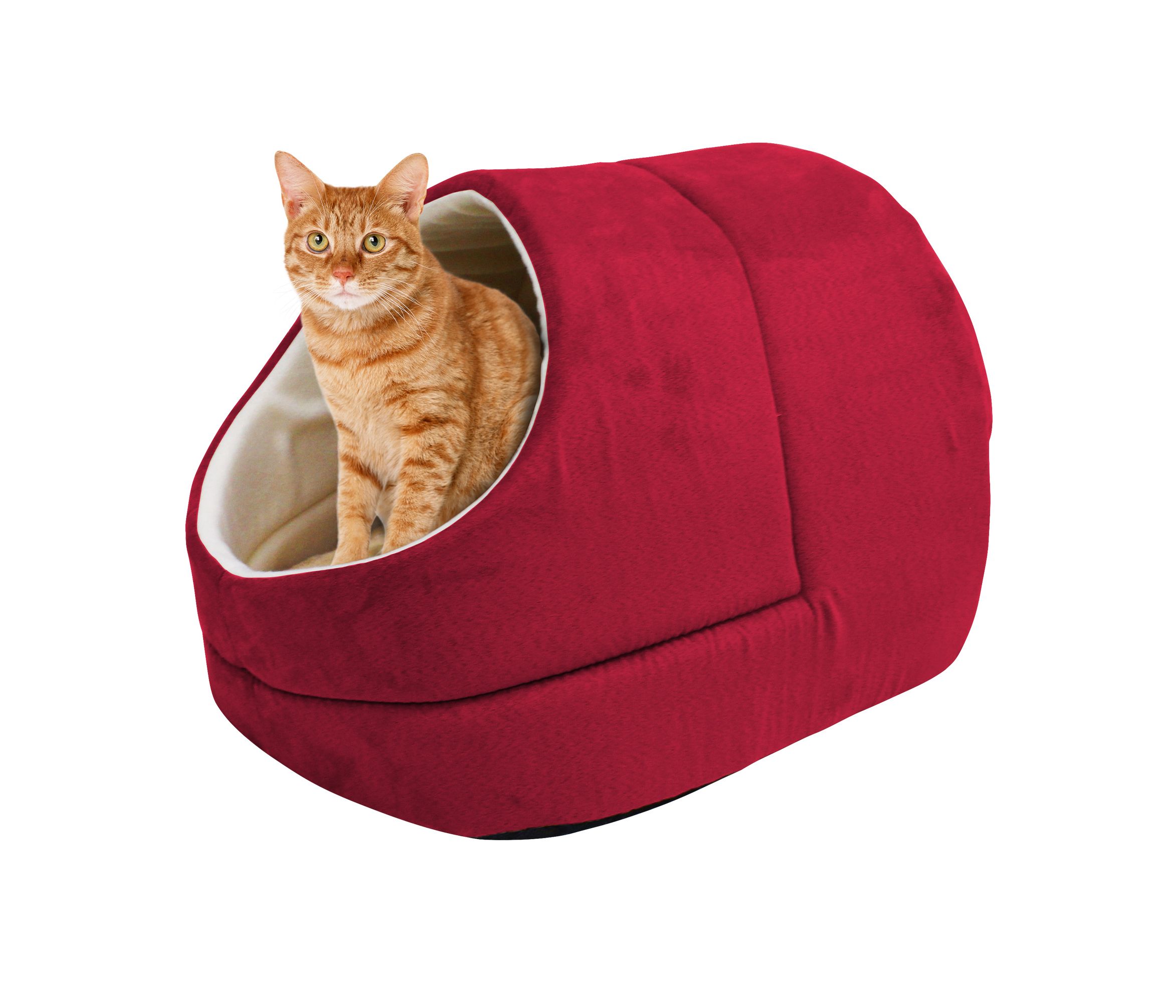 GOOPAWS Cat Bed Sleeping Cave, Brown