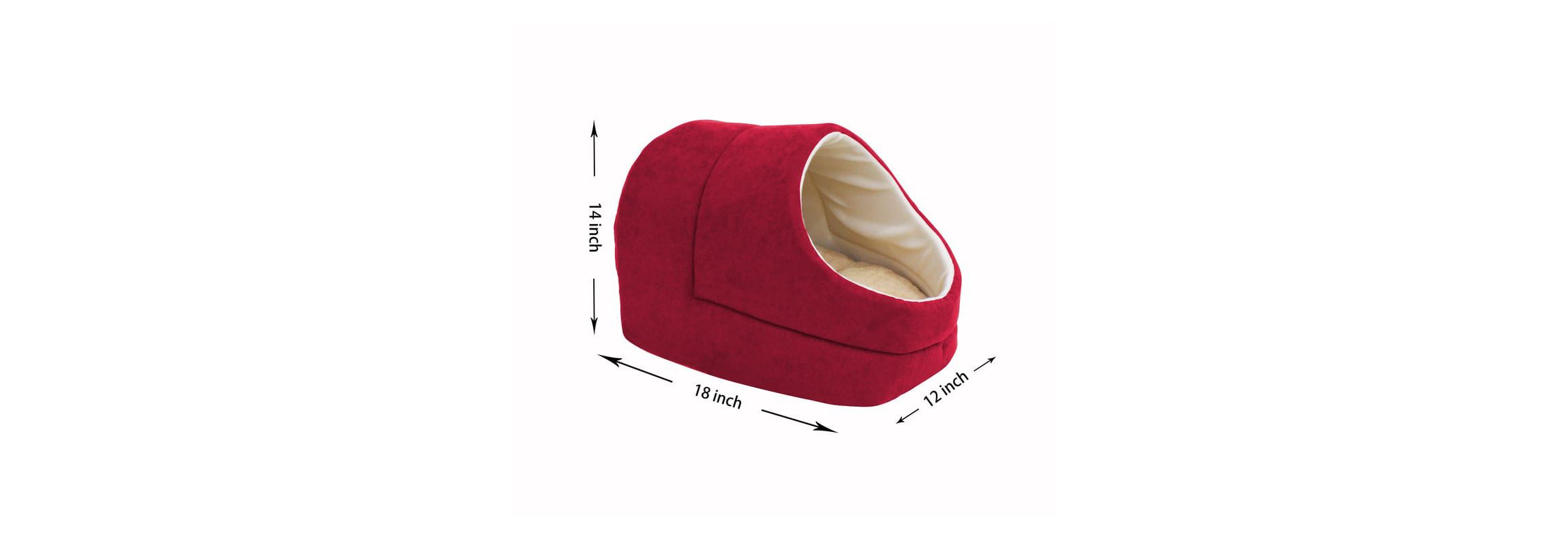 GOOPAWS Cat Bed Sleeping Cave, Brown