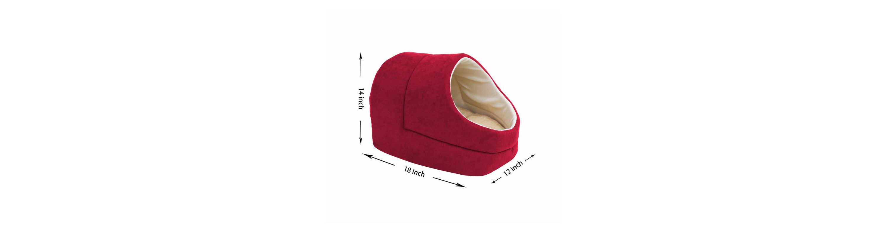 GOOPAWS Cat Bed Sleeping Cave, Brown