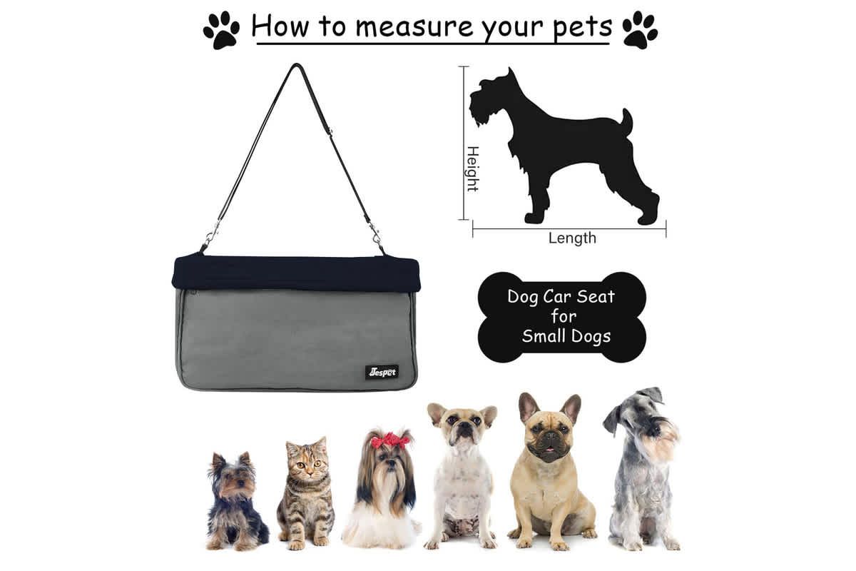 Booster Dog Car Seat, Grey, 16