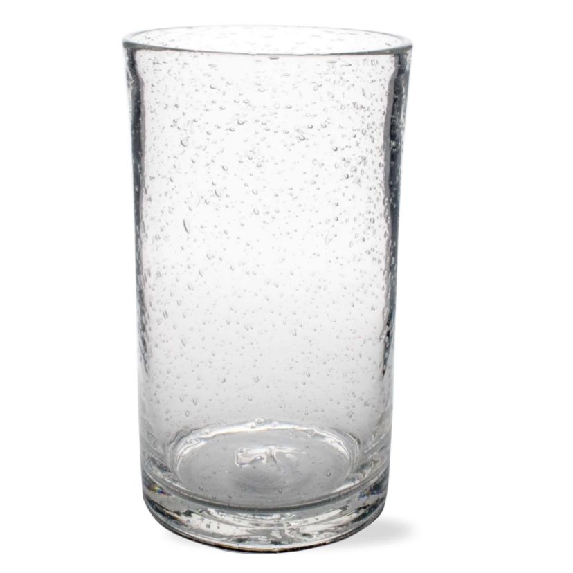 Bubble Glass Clear Tumbler 18 oz. Dishwasher Safe