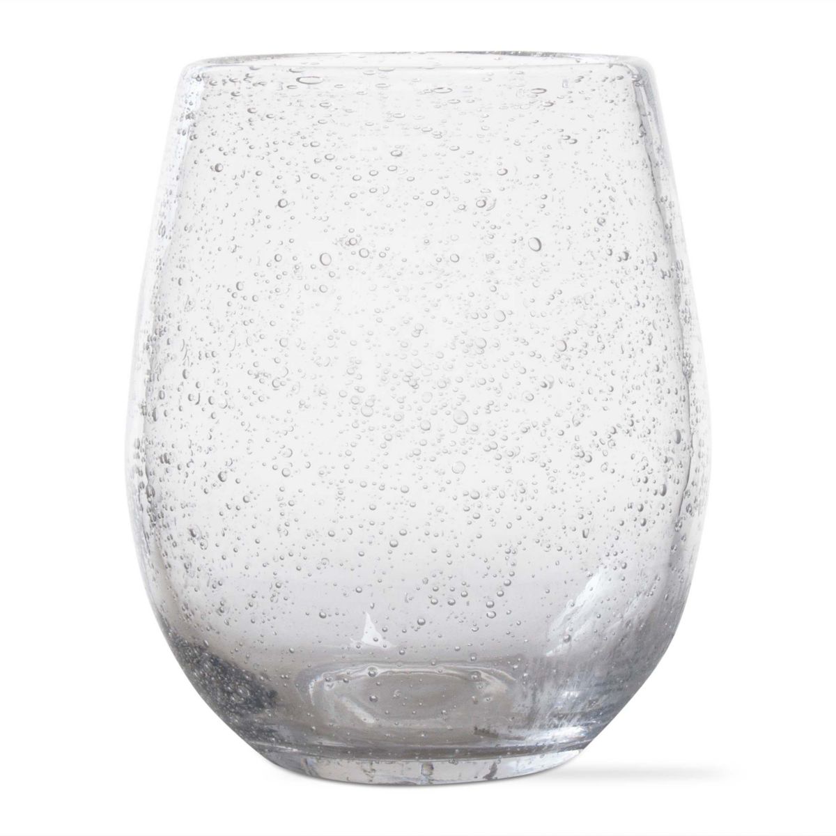 tag 16 oz. Single Bubble Glass Stemless Wine Drinkware Clear Dishwasher ...