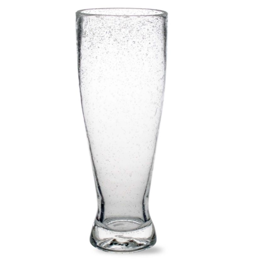 Bubble Clear Glass Tall Pilsner Beverage 25 oz.