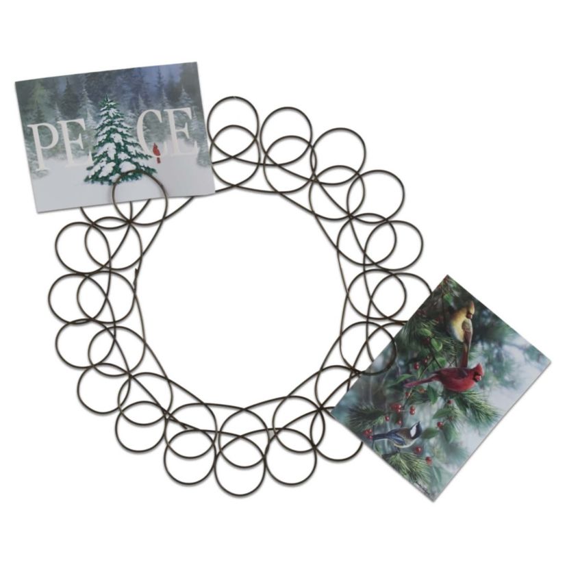 Spiral Wreath Decorative Greetingcard Holder