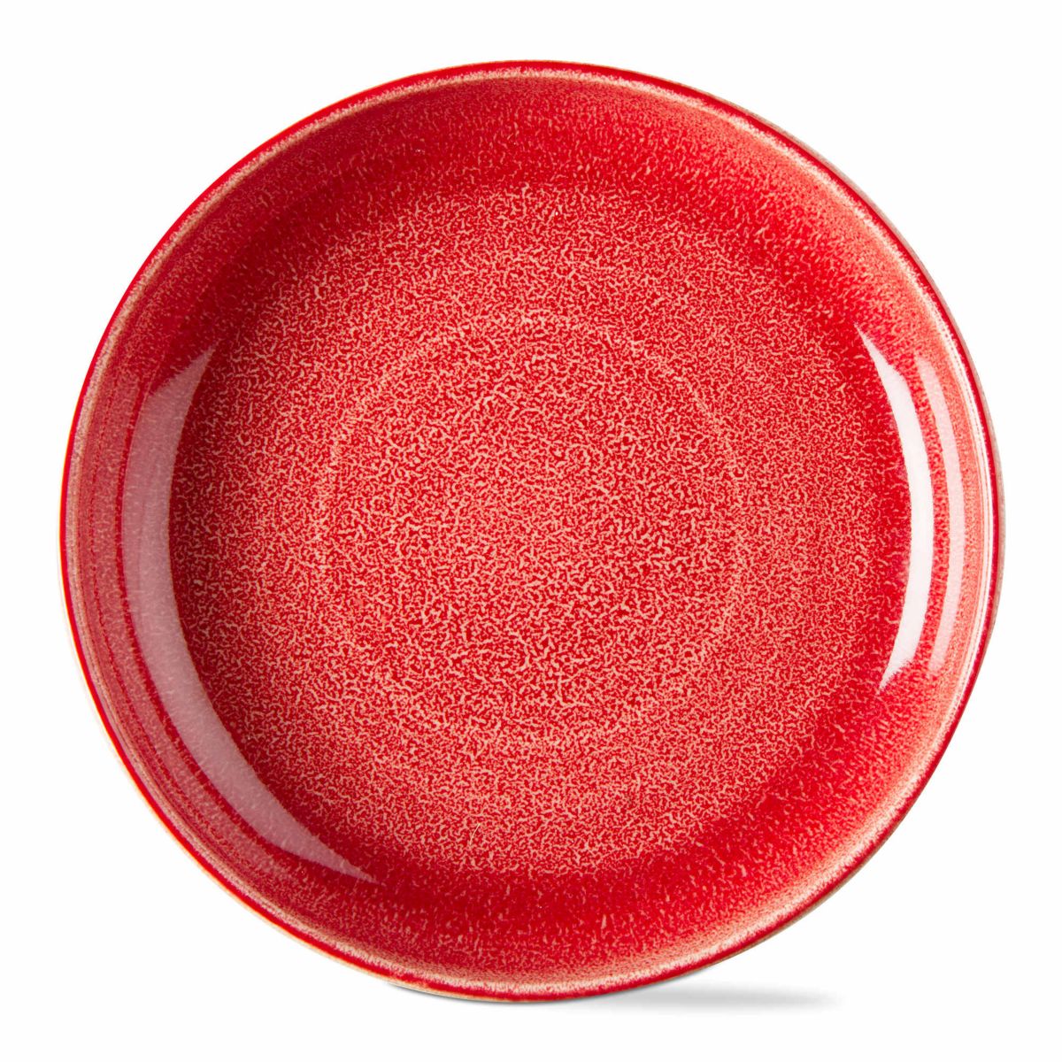 Reactive Glaze Dinner Plate Red