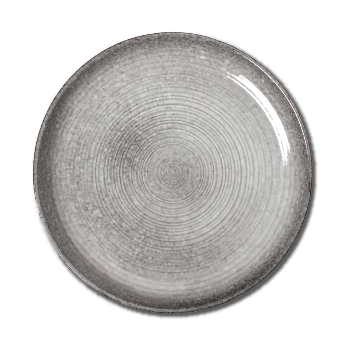 Loft Speckled Reactive Glaze Stoneware Dinnerware Plate 11.25 inch Grey Dishwasher Safe