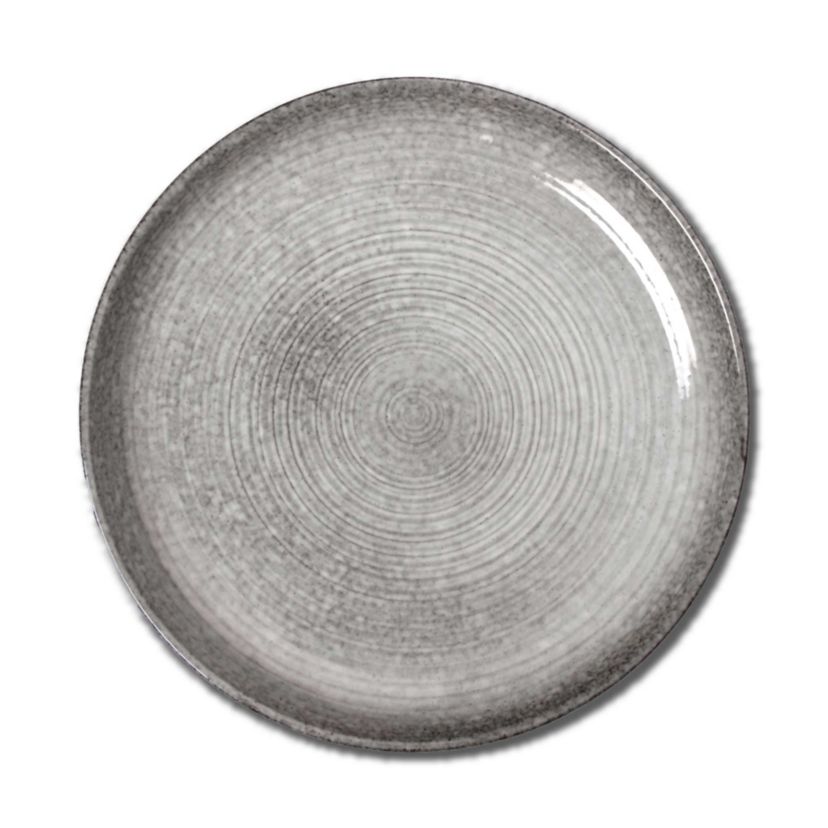 Loft Speckled Reactive Glaze Stoneware Dinnerware Plate 11.25 inch Grey Dishwasher Safe