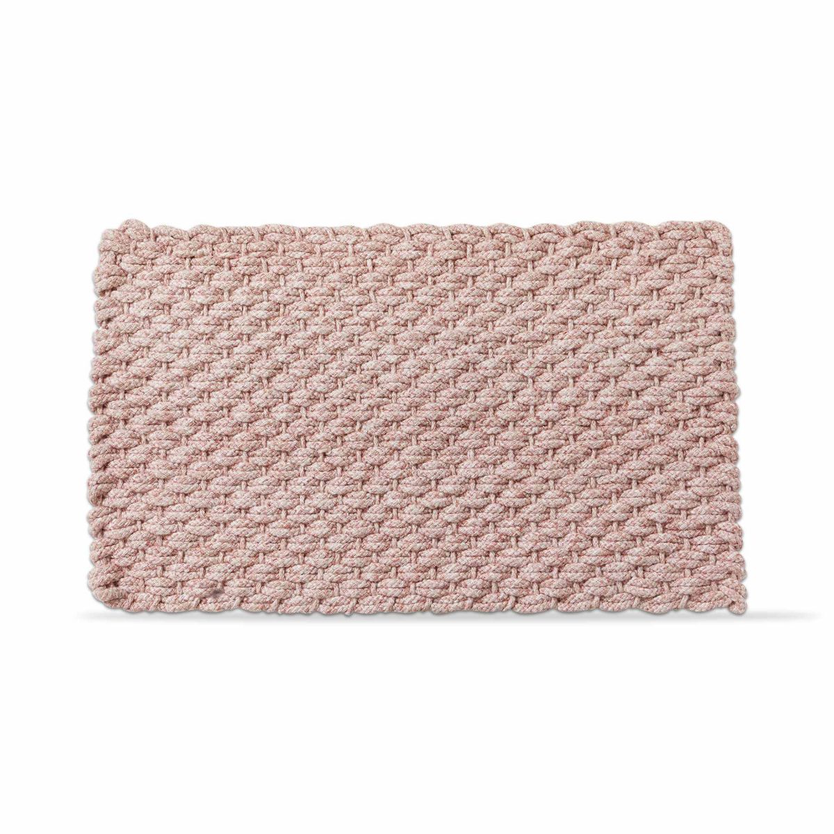 Tag 16"x26" Handwoven Doormat Blush Solid Rectangle Indoor and Outdoor Polypropylene Door Welcome Mat