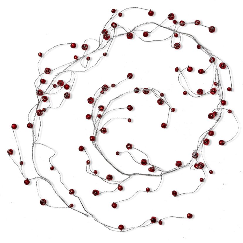 Jingle Bells Garland Red