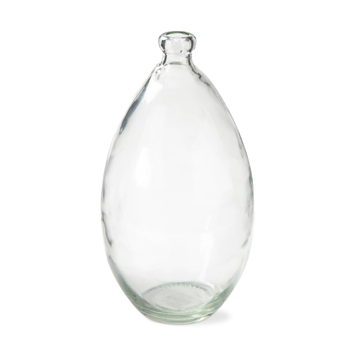 Pismo Recycled Clear Glass Vase Wide 6.5W x 6.5L x 11.8H inch.