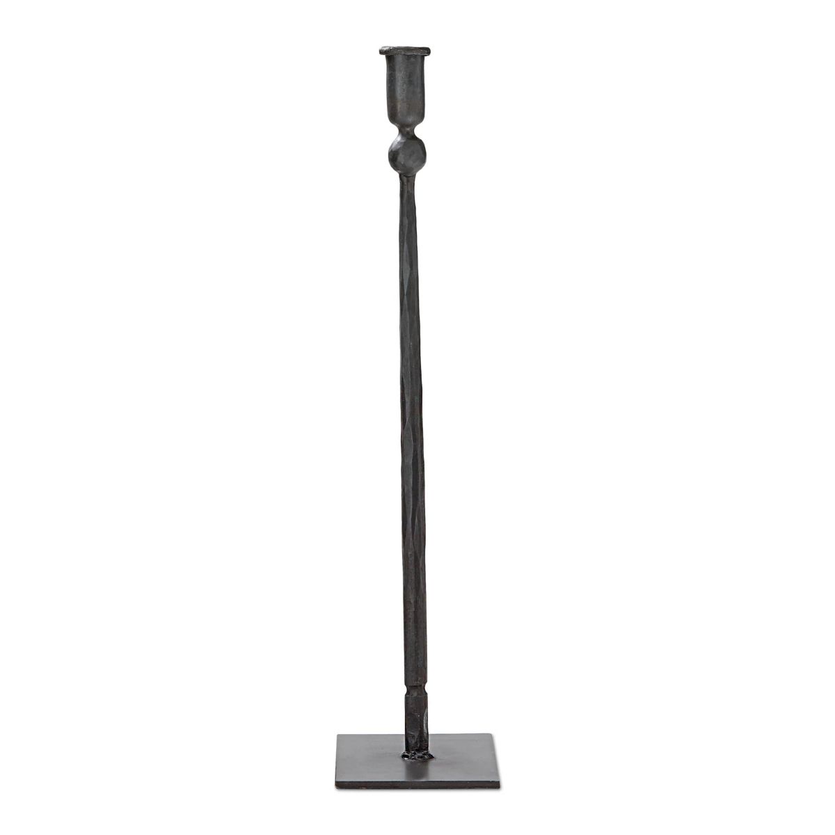 Tribeca Black Iron Taper Candle Holder Tall 19.2H inches.