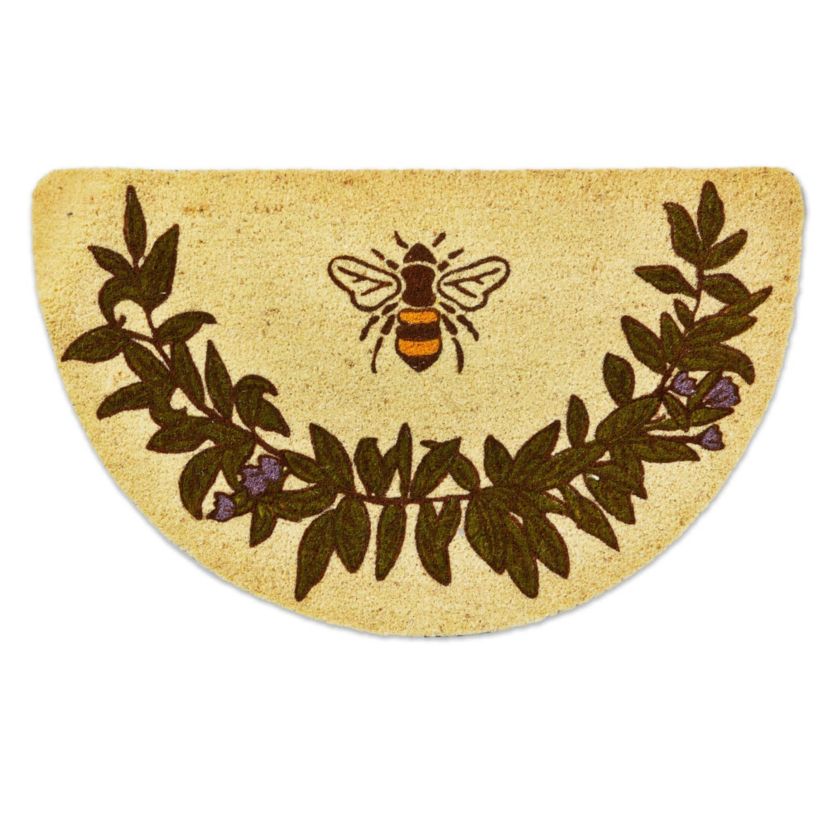 Tag Bee Shaped Pvc Coir Mat