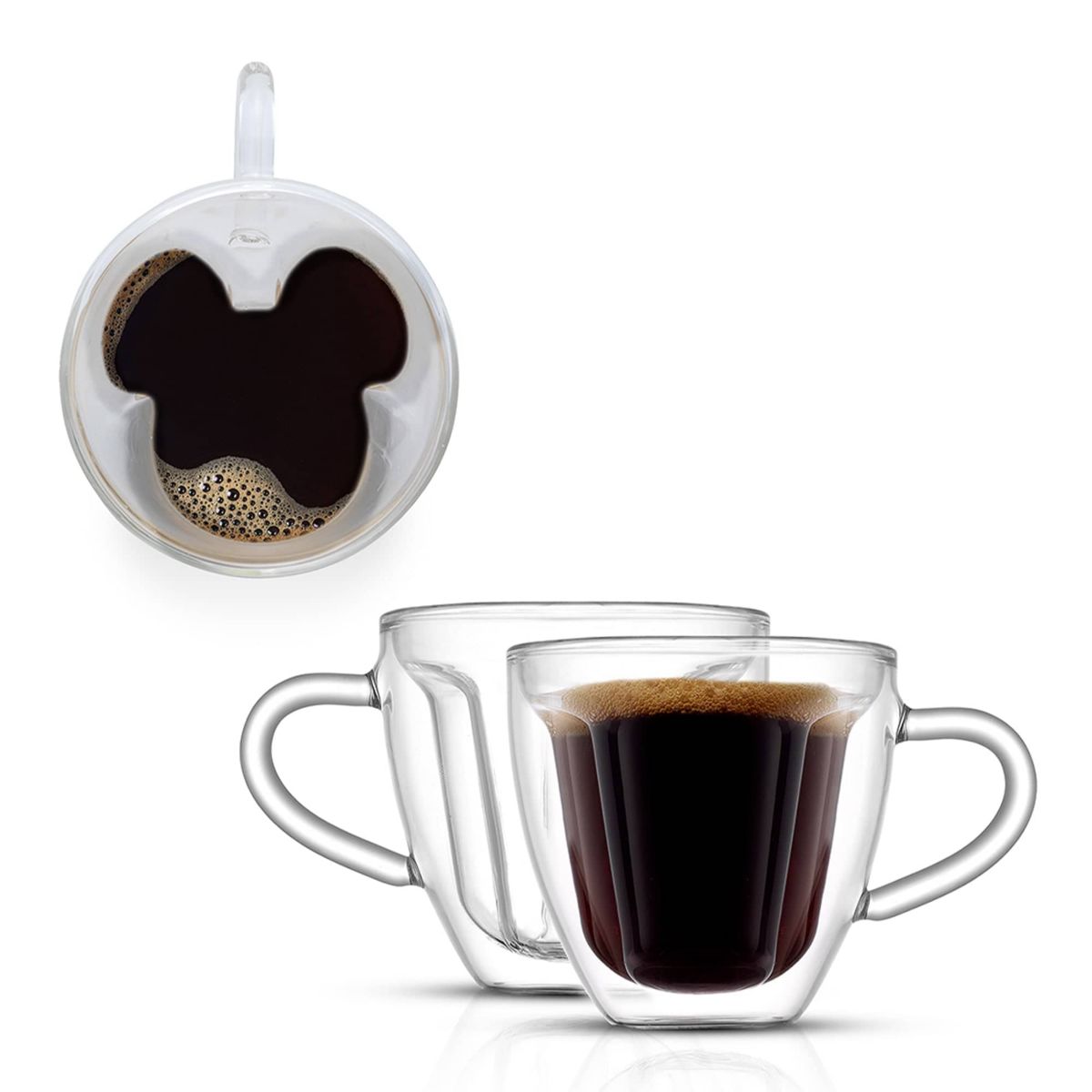 Disney Mickey Mouse 3D Espresso Cups (Set of 2)