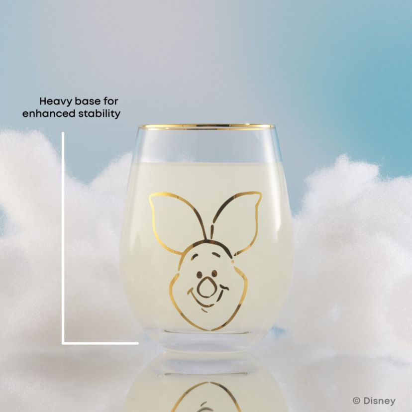 Winnie the Pooh Gold Sketch Stemless (Set of 4)