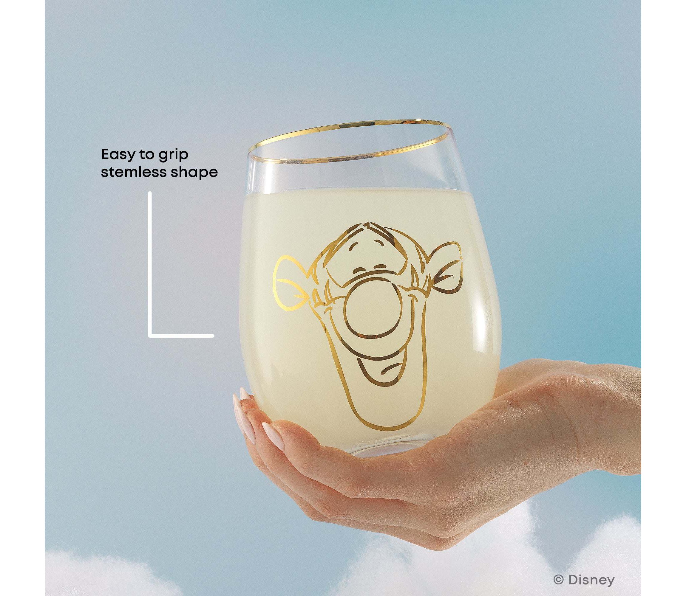 Winnie the Pooh Gold Sketch Stemless (Set of 4)