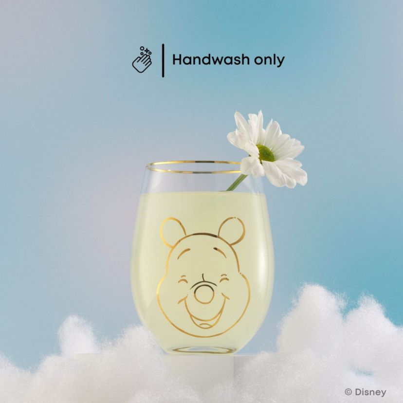 Winnie the Pooh Gold Sketch Stemless (Set of 4)