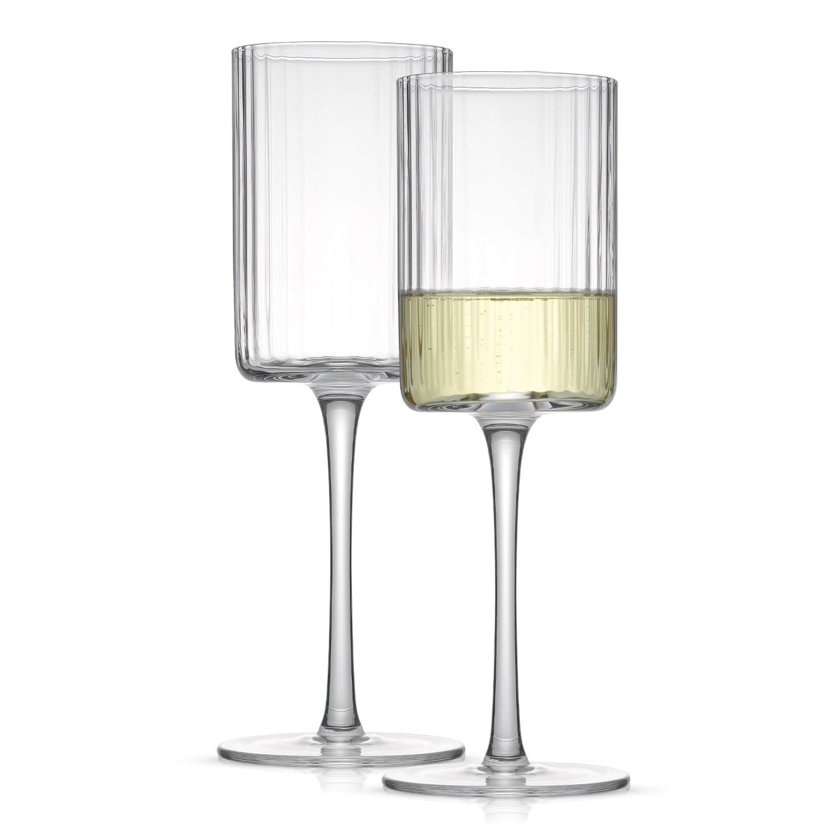 Elle Fluted White Wine Glasses (Set of 2)