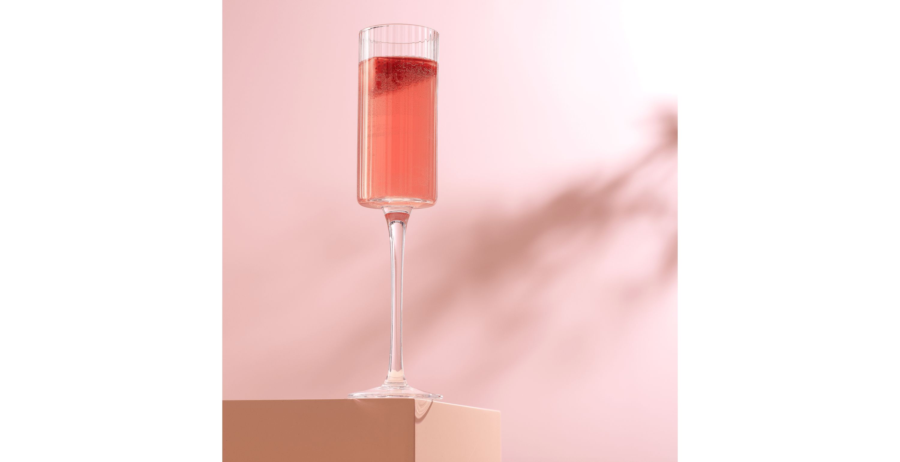 Elle Fluted Stemmed Champagne Glasses (Set of 2)