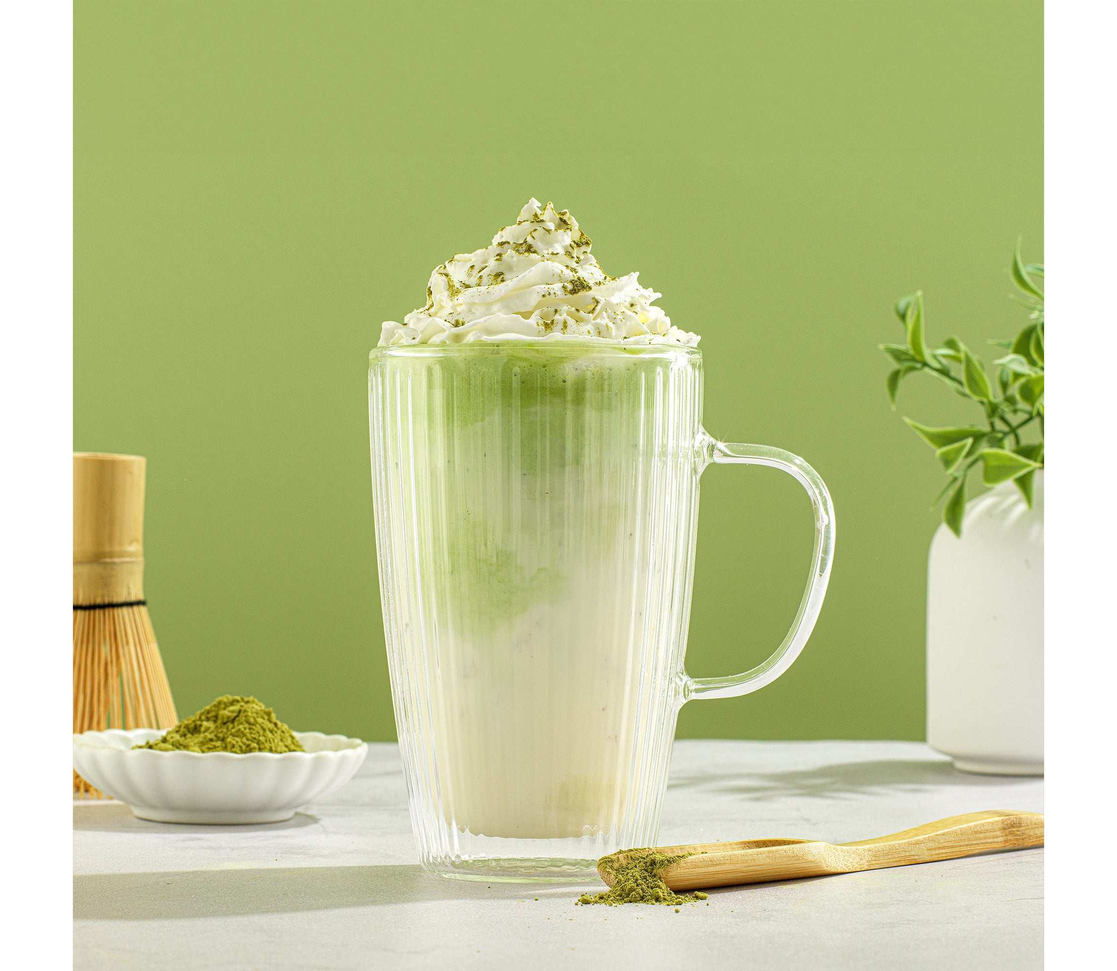 Savor Fluted Large Double Wall Coffee Mugs (Set of 2)