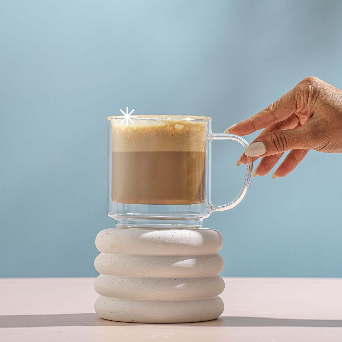 Haven Fluted Stackable Double Wall Mugs (Set of 2)