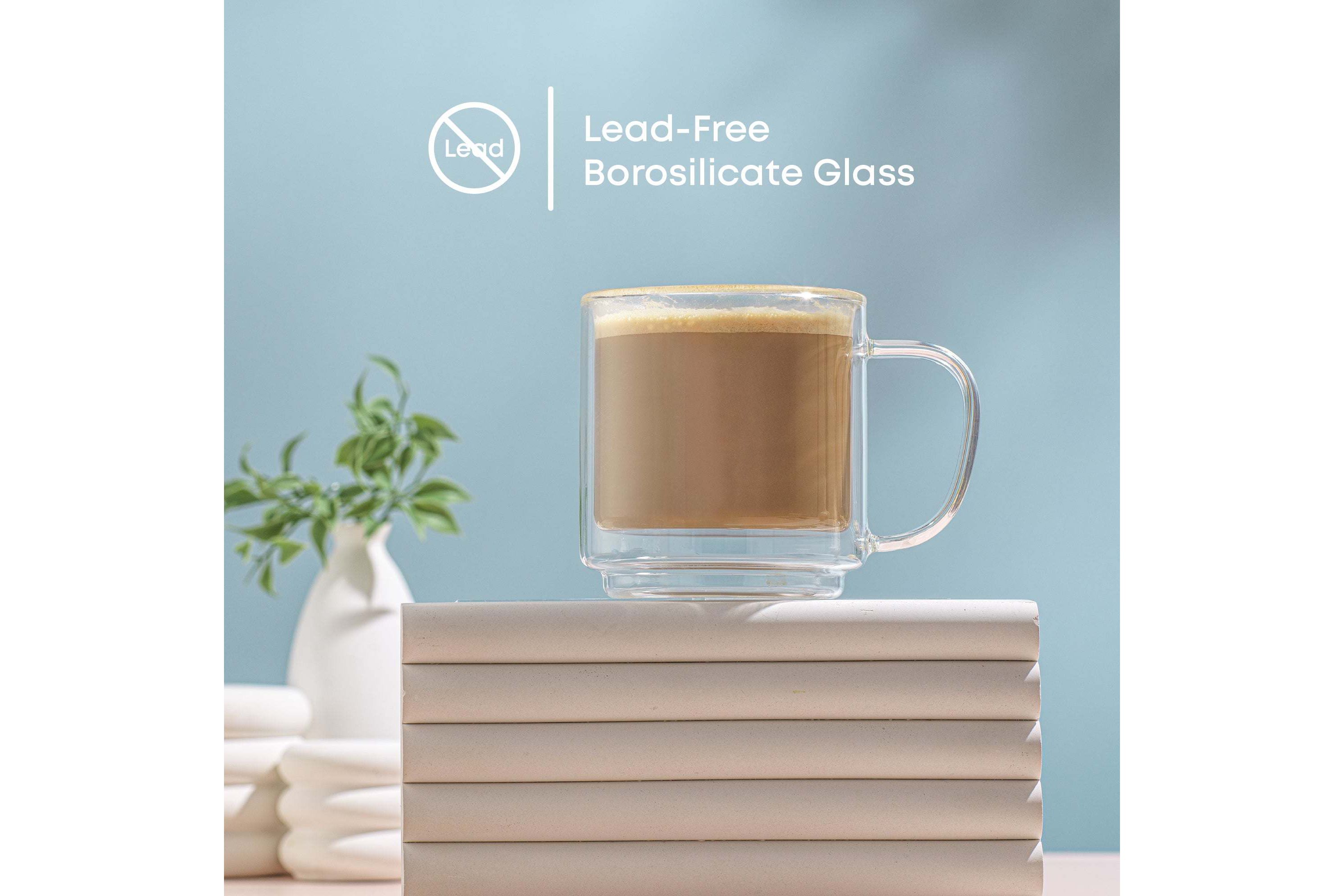 Haven Fluted Stackable Double Wall Mugs (Set of 2)