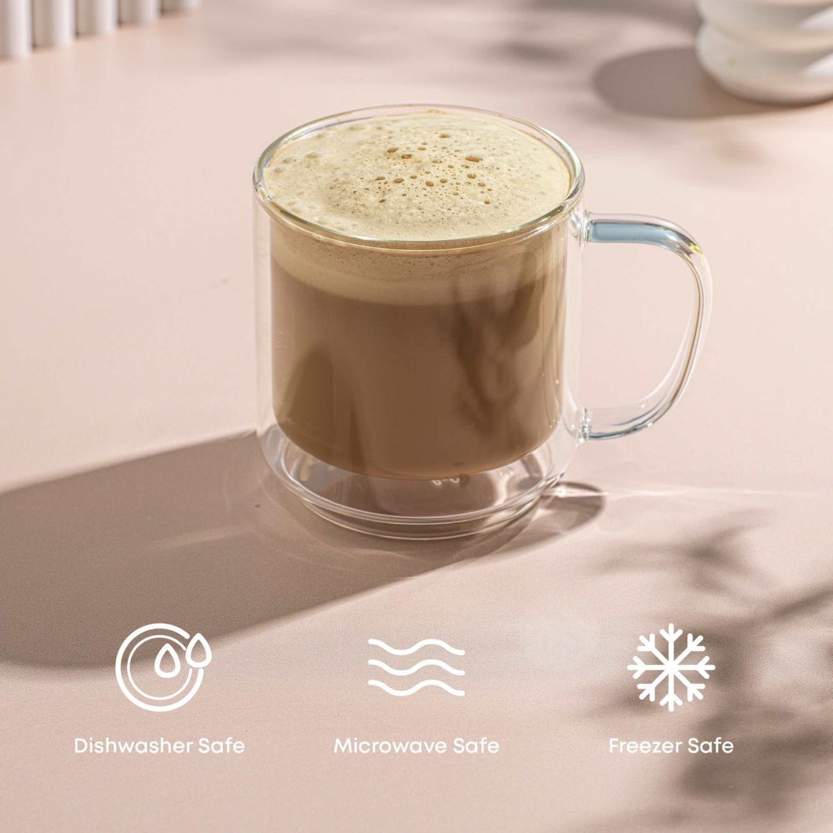 Haven Fluted Stackable Double Wall Mugs (Set of 2)