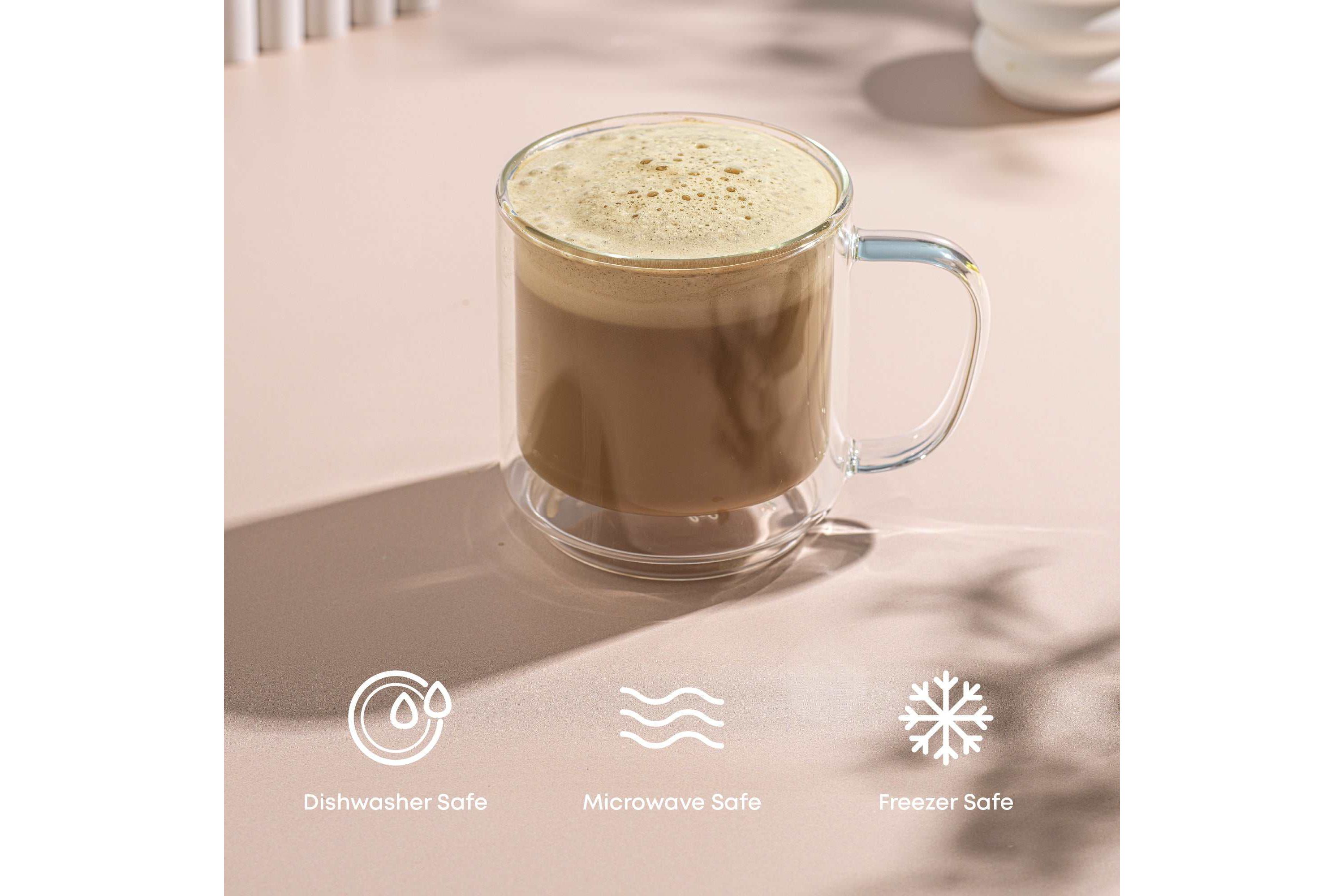 Haven Fluted Stackable Double Wall Mugs (Set of 2)