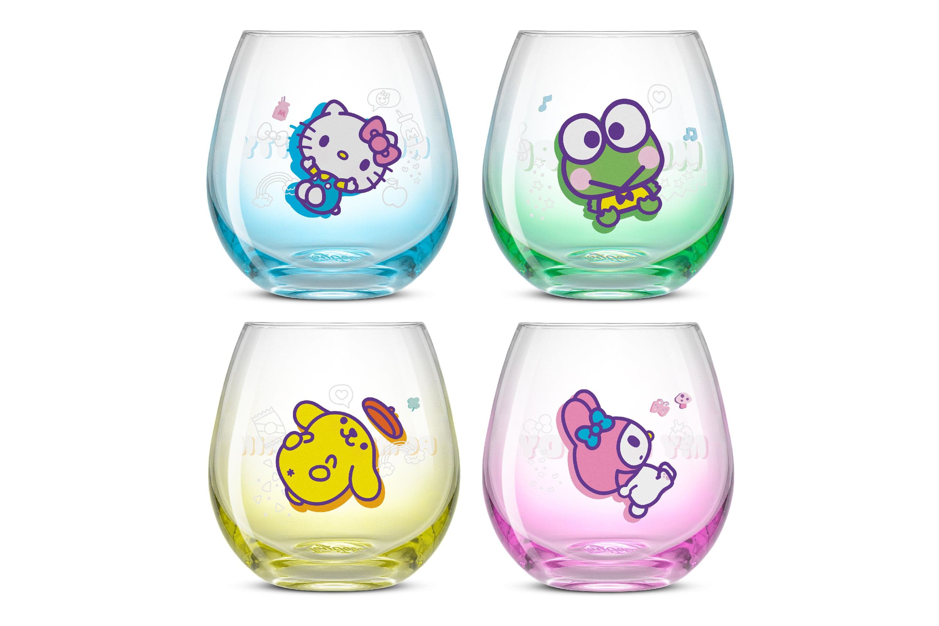Hello Kitty & Friends - Above the Clouds Stemless Glasses (Set of 4)