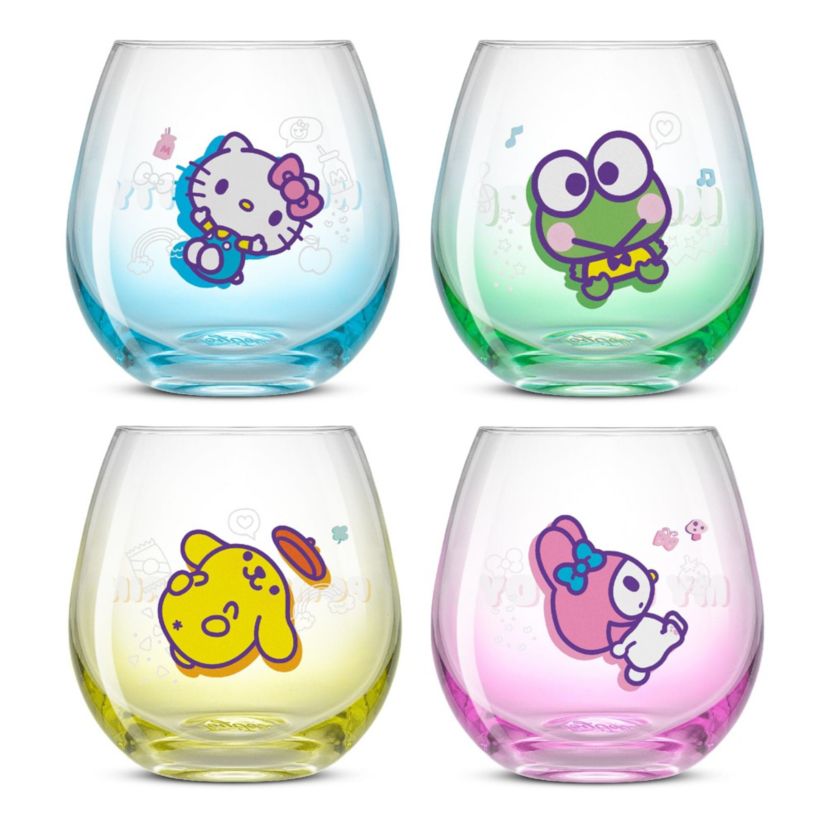 Hello Kitty & Friends - Above the Clouds Stemless Glasses (Set of 4)