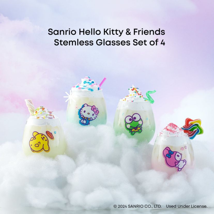 Hello Kitty & Friends - Above the Clouds Stemless Glasses (Set of 4)