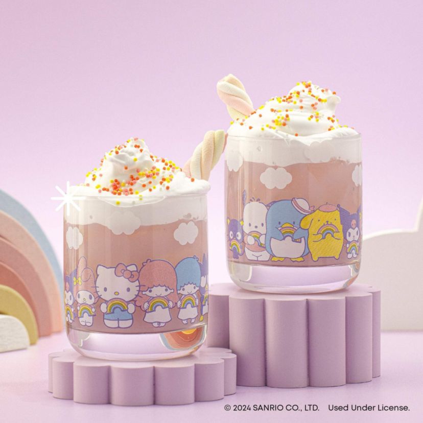 Hello Kitty & Friends - Rainbow Short Glasses (Set of 4)