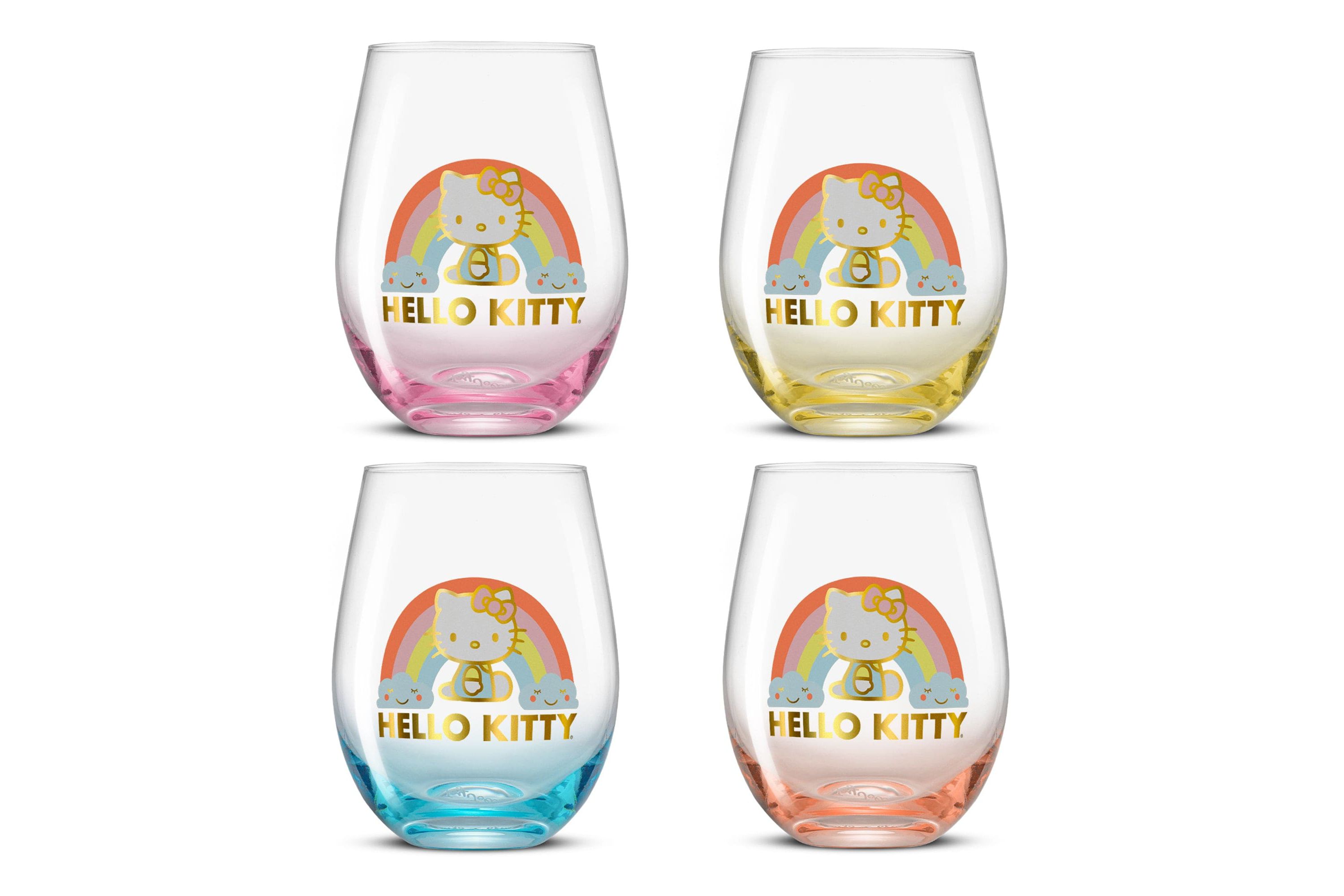 Hello Kitty - Sweet Rainbow Stemless Glasses (Set of 4)
