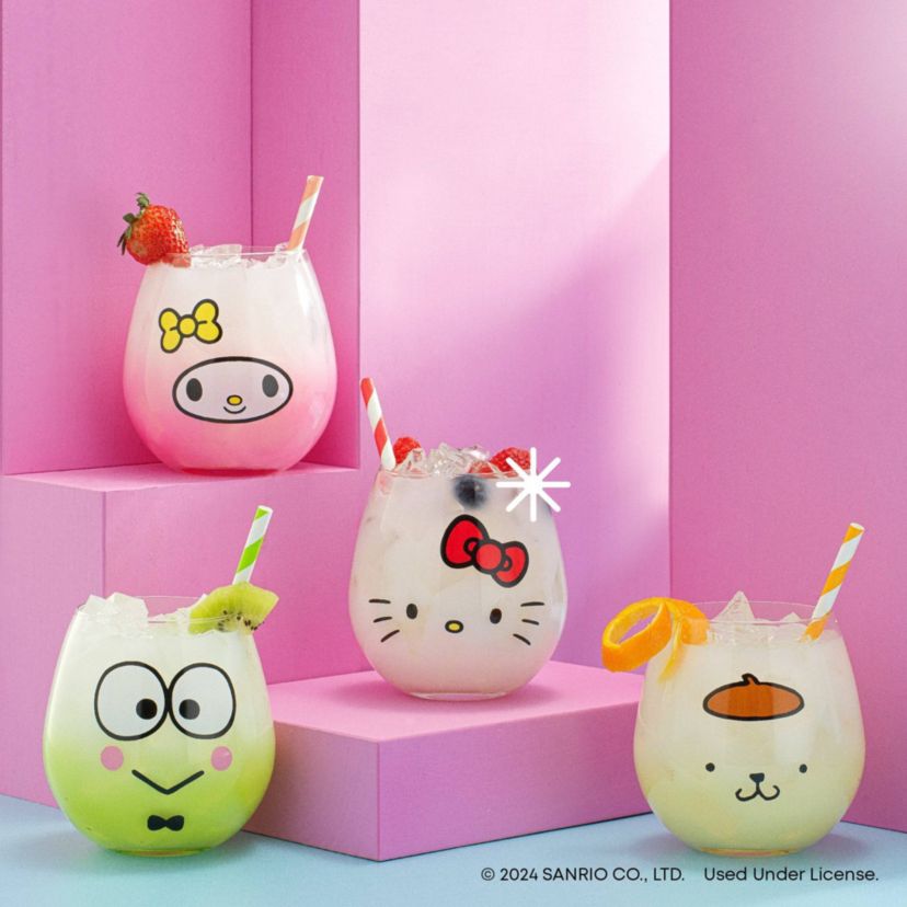 Hello Kitty & Friends - Hello Sippy Stemless Glasses (set of 4)