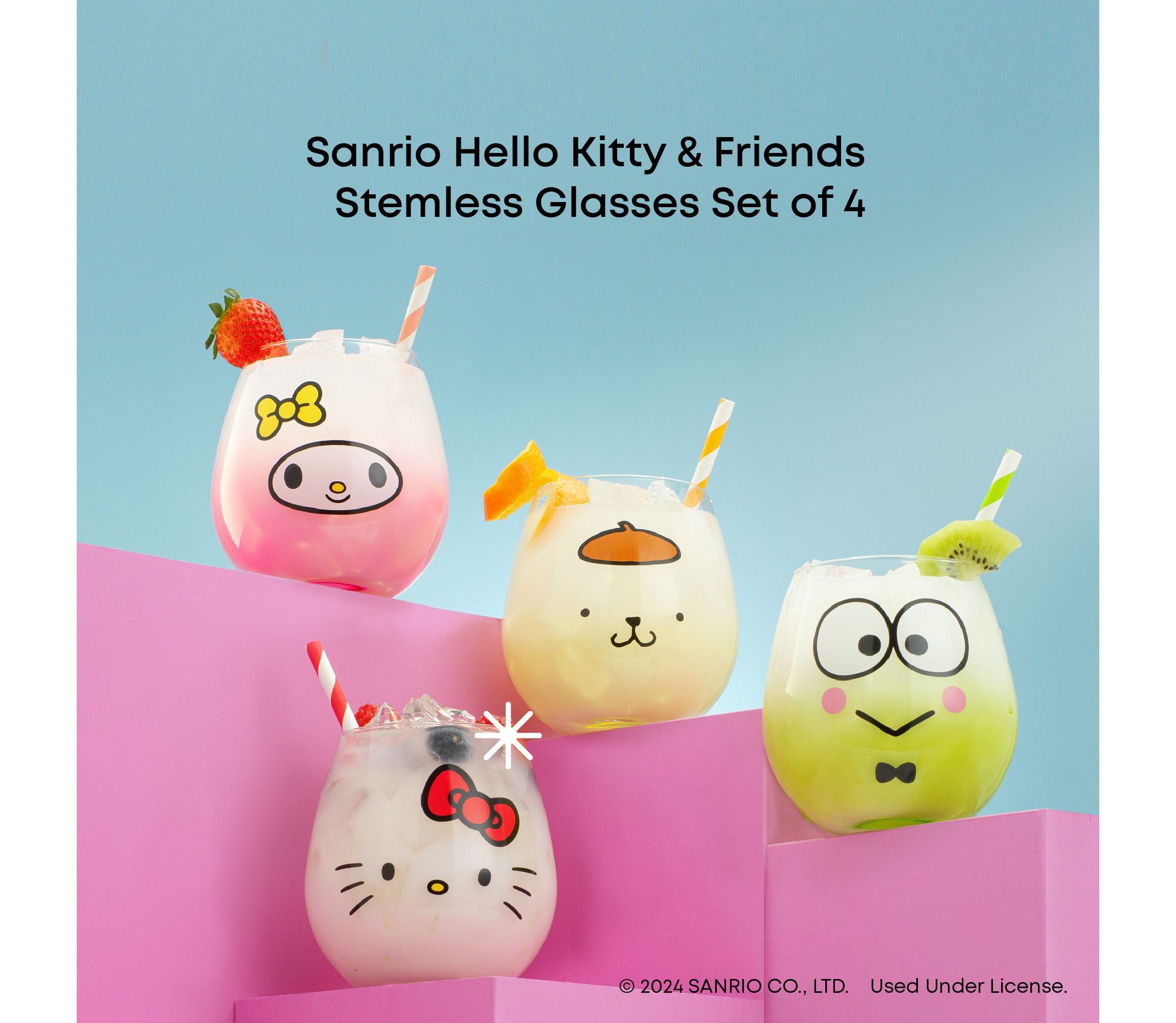 Hello Kitty & Friends - Hello Sippy Stemless Glasses (set of 4)
