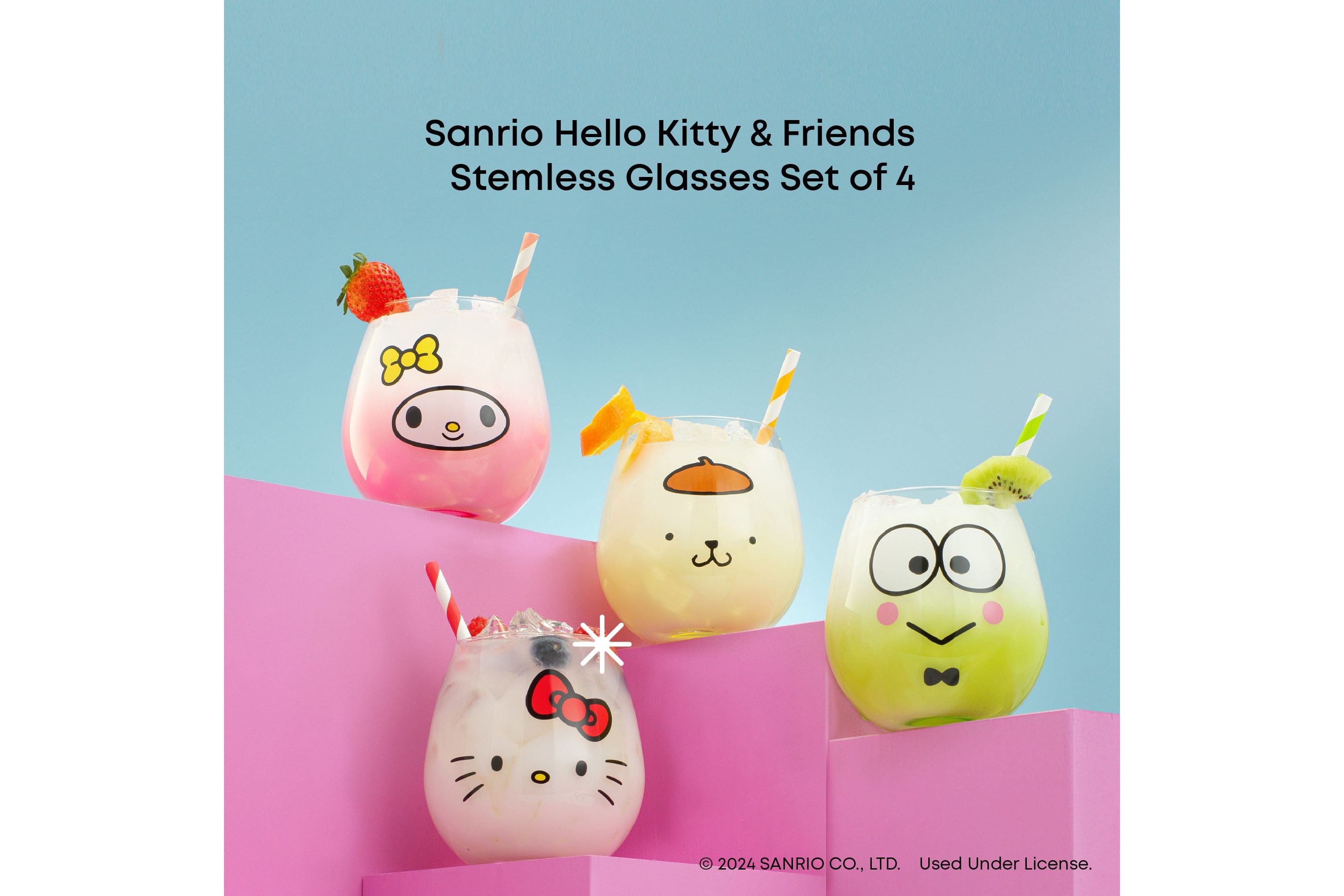 Hello Kitty & Friends - Hello Sippy Stemless Glasses (set of 4)
