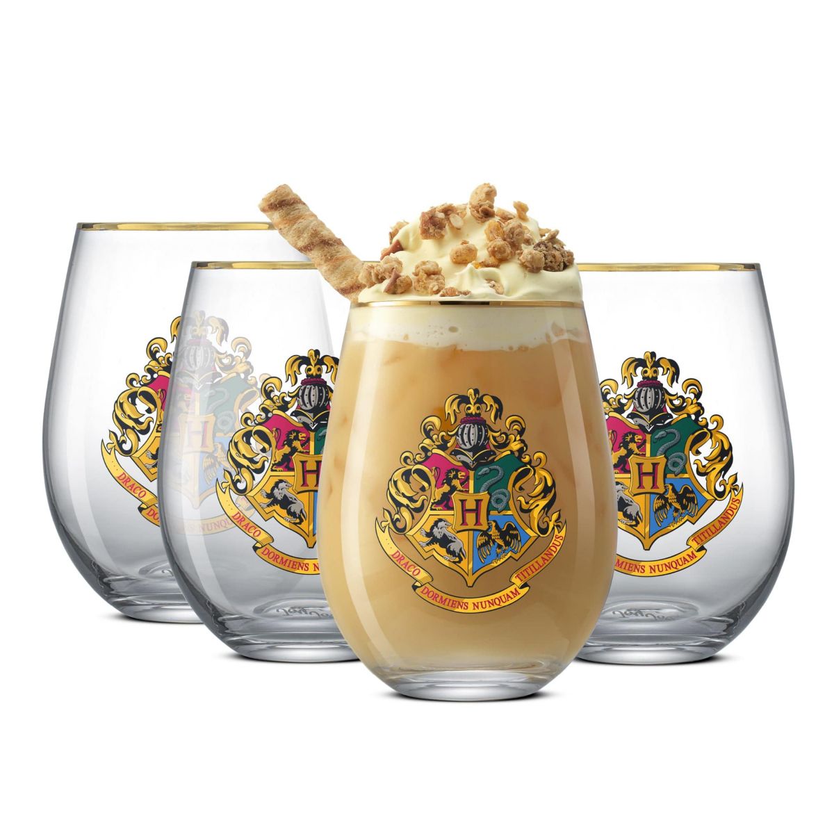 Harry Potter Hogwarts Heritage Stemless Glasses (Set of 4)
