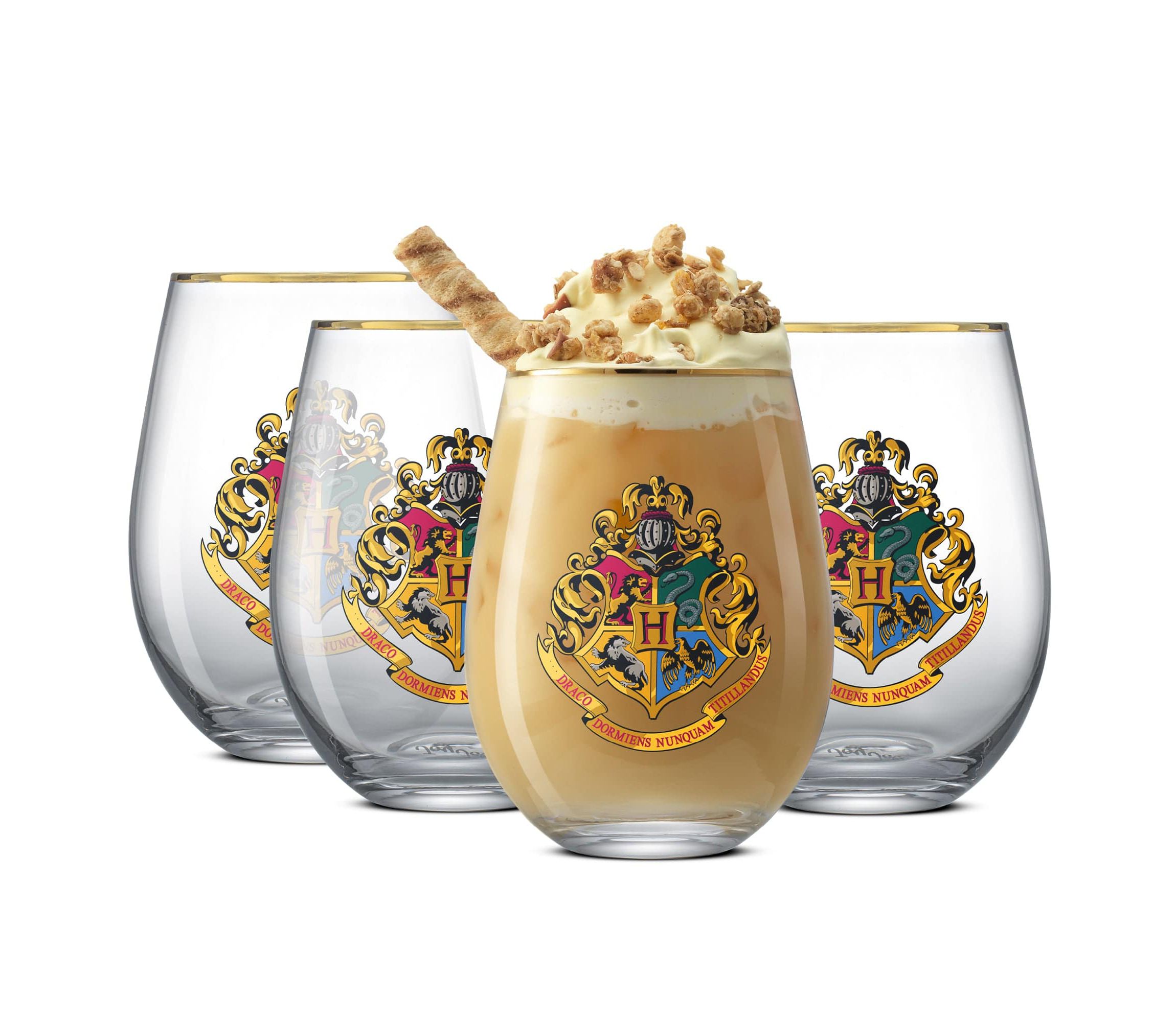Harry Potter Hogwarts Heritage Stemless Glasses (Set of 4)
