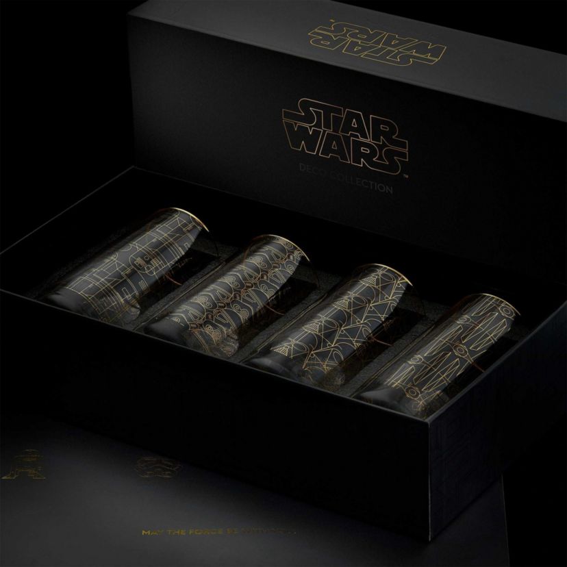Star Wars Limited Edition Deco Collection Tall Glasses (Set of 4)