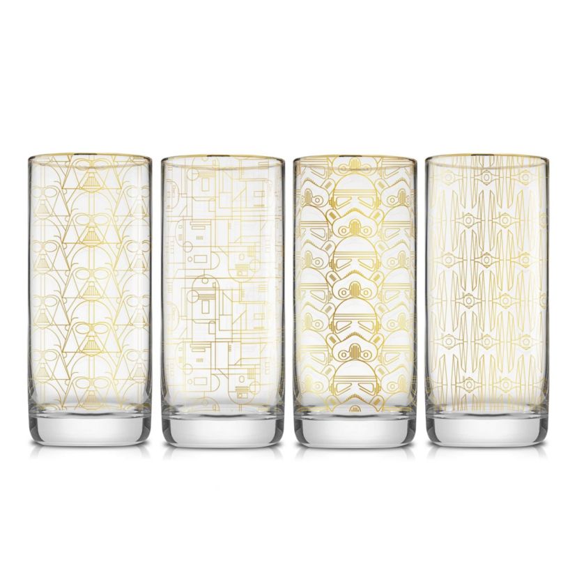 Star Wars Limited Edition Deco Collection Tall Glasses (Set of 4)